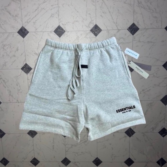 Other - Fear of God Essentials Light Oatmeal/Light Gray XS Shorts NWT